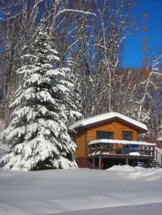 Moose cabin winter 2012