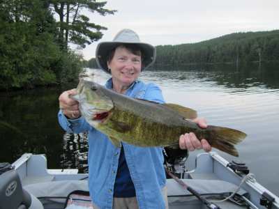 Cathy C with a nice Smallie